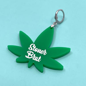 Design Your Own Acrylic Collar Tag - Weed Leaf Collar Tag Restrained Grace   