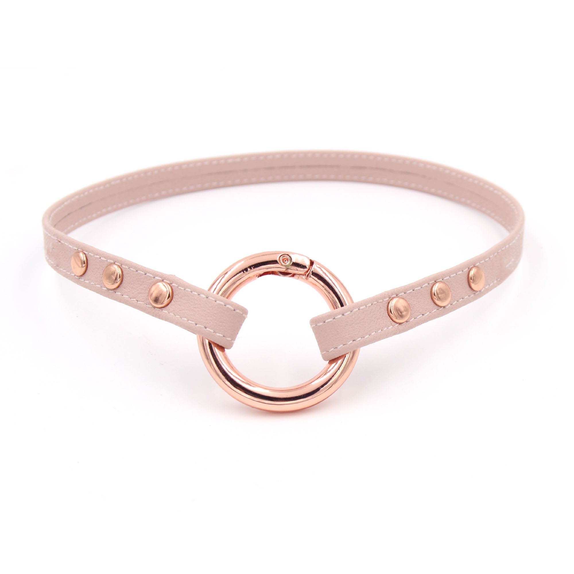 Design Your Own Studded Sleek Ring of O Collar Collar Restrained Grace   