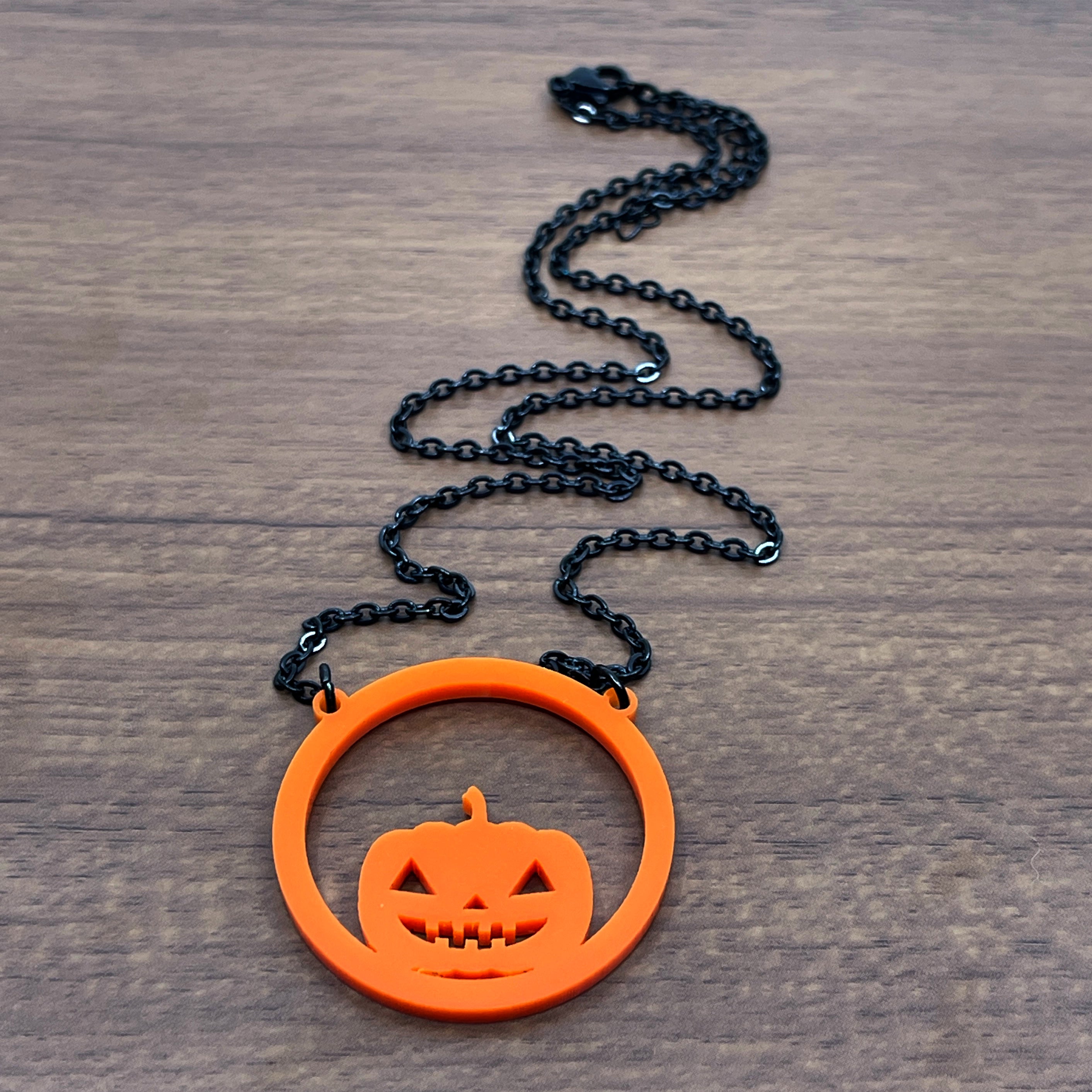 Jack o Lantern Ring of O Day Collar Necklace Restrained Grace   