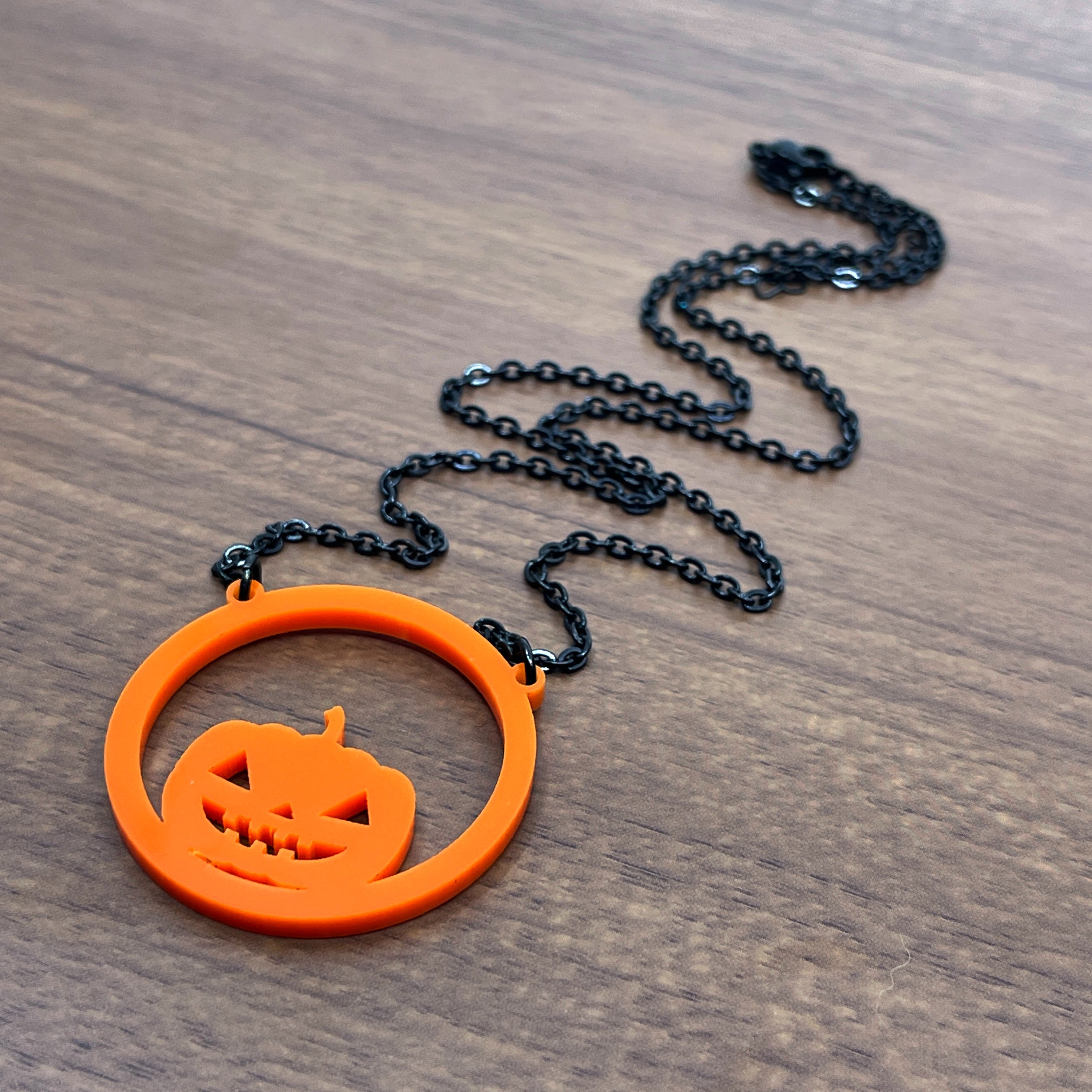 Jack o Lantern Ring of O Day Collar Necklace Restrained Grace   