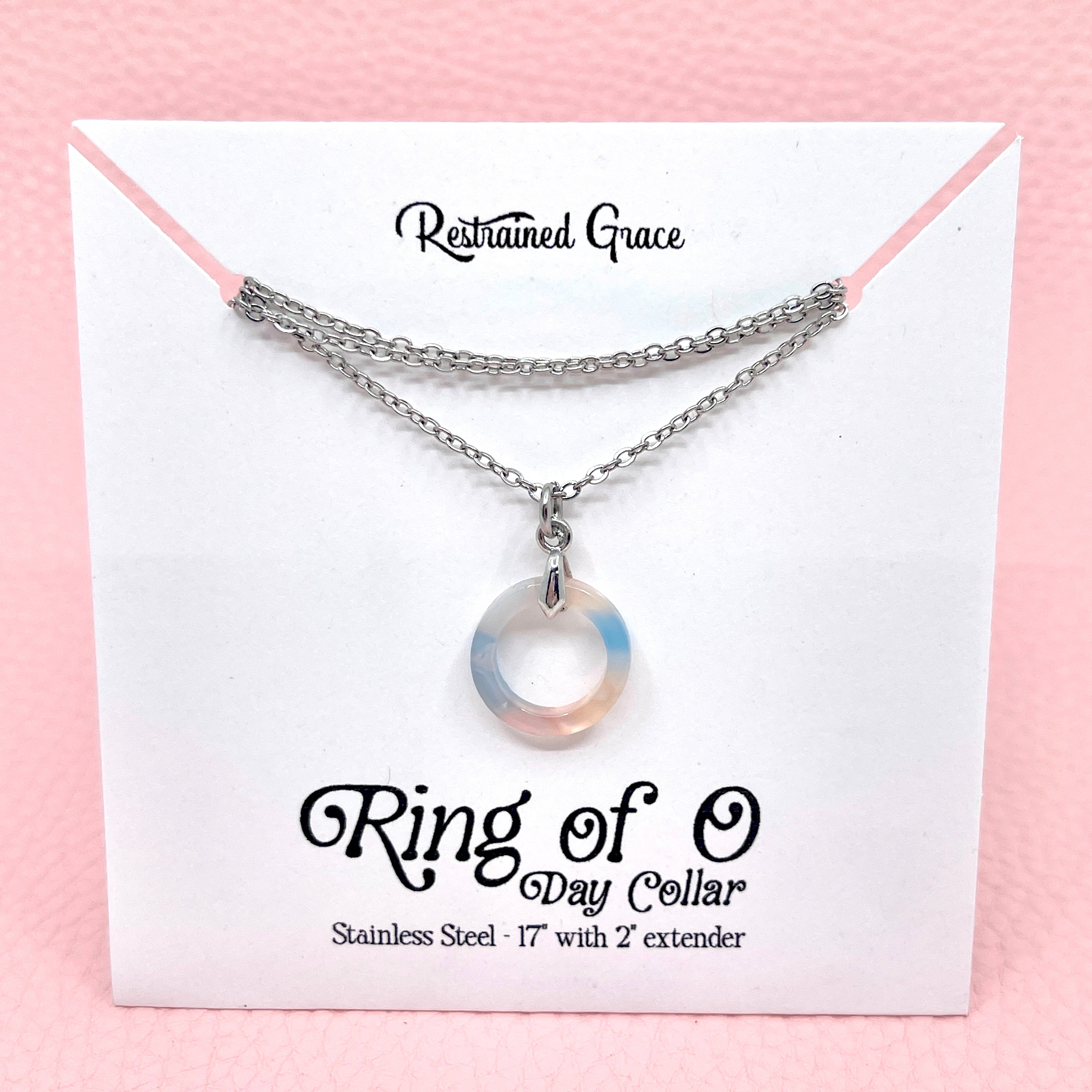 Mini Acetate Ring of O Day Collar - Pastel Day Collar Restrained Grace   