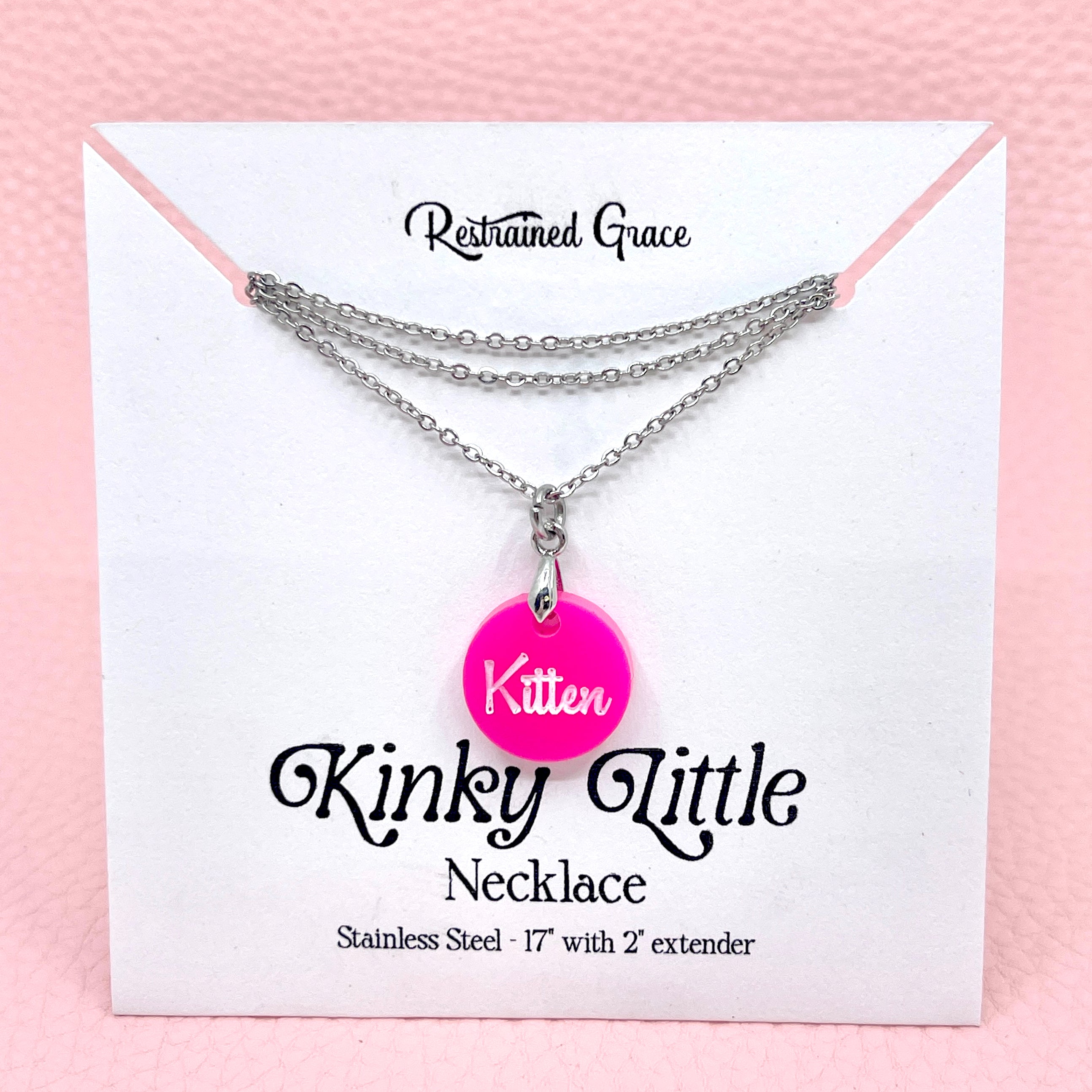 Kinky Little Kitten Necklace Necklace Restrained Grace   