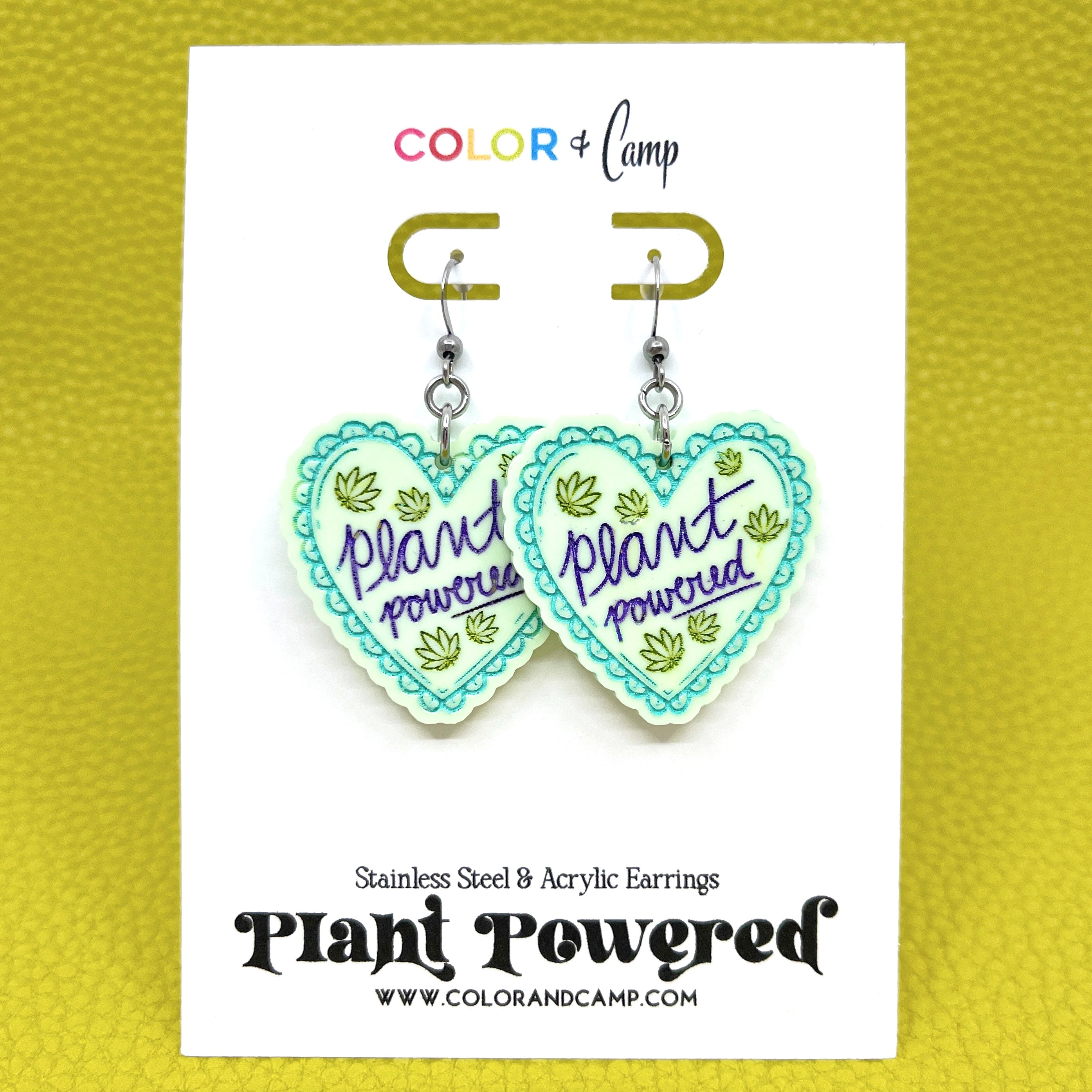 Plant Powered Earrings Earrings Color & Camp   