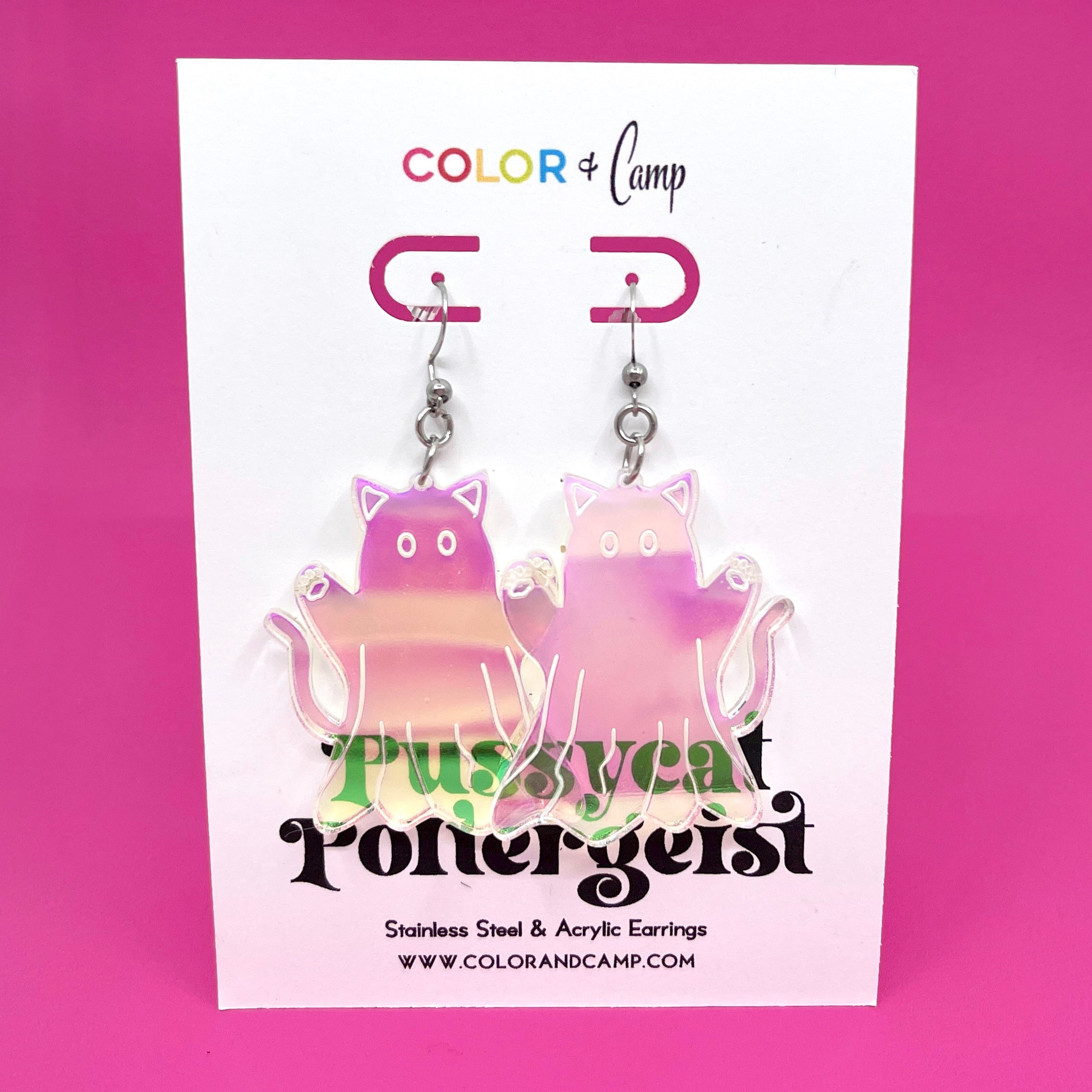 Pussycat Poltergeist Earrings Earrings Color & Camp   