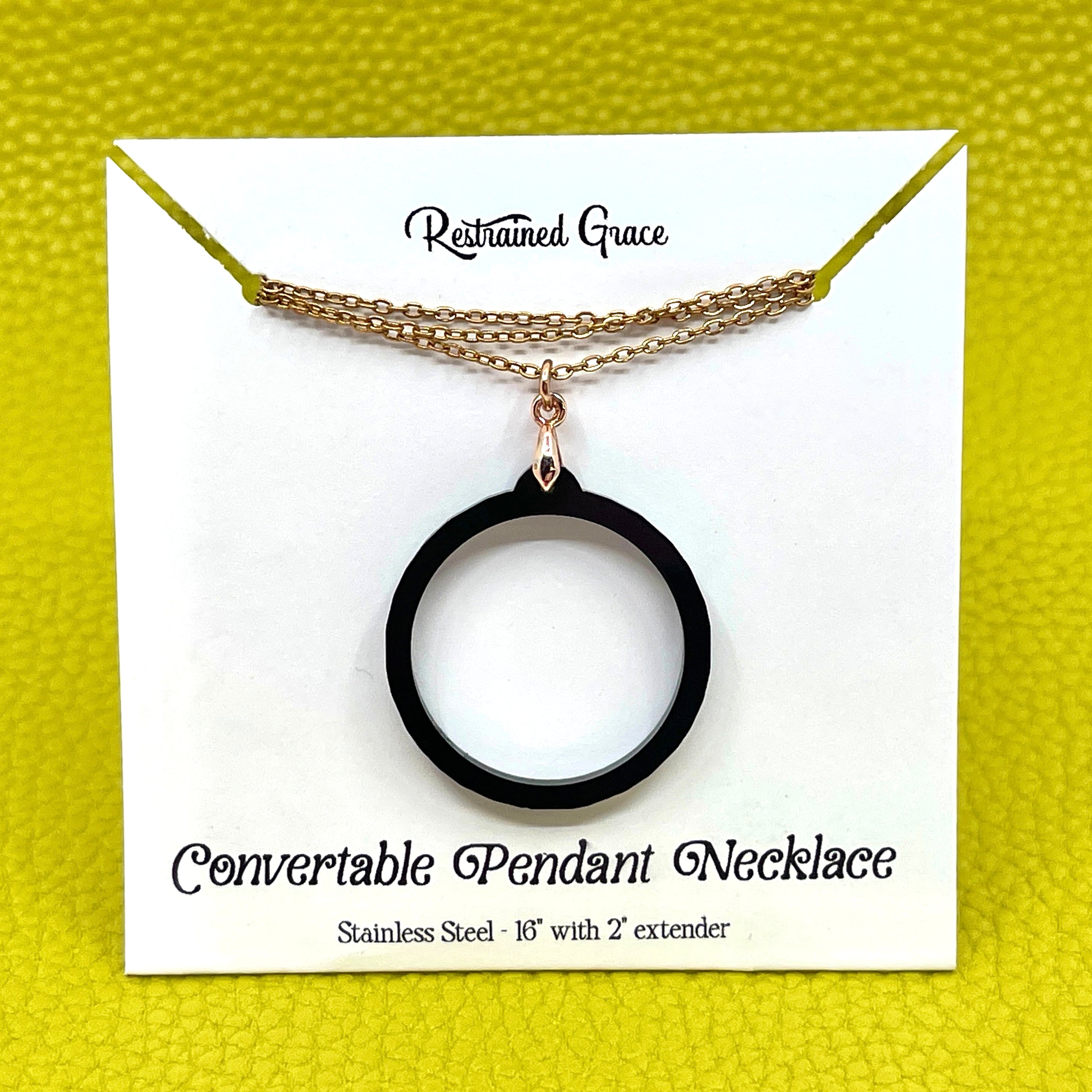 Design Your Own Convertible Pendant Necklace Necklace Restrained Grace   