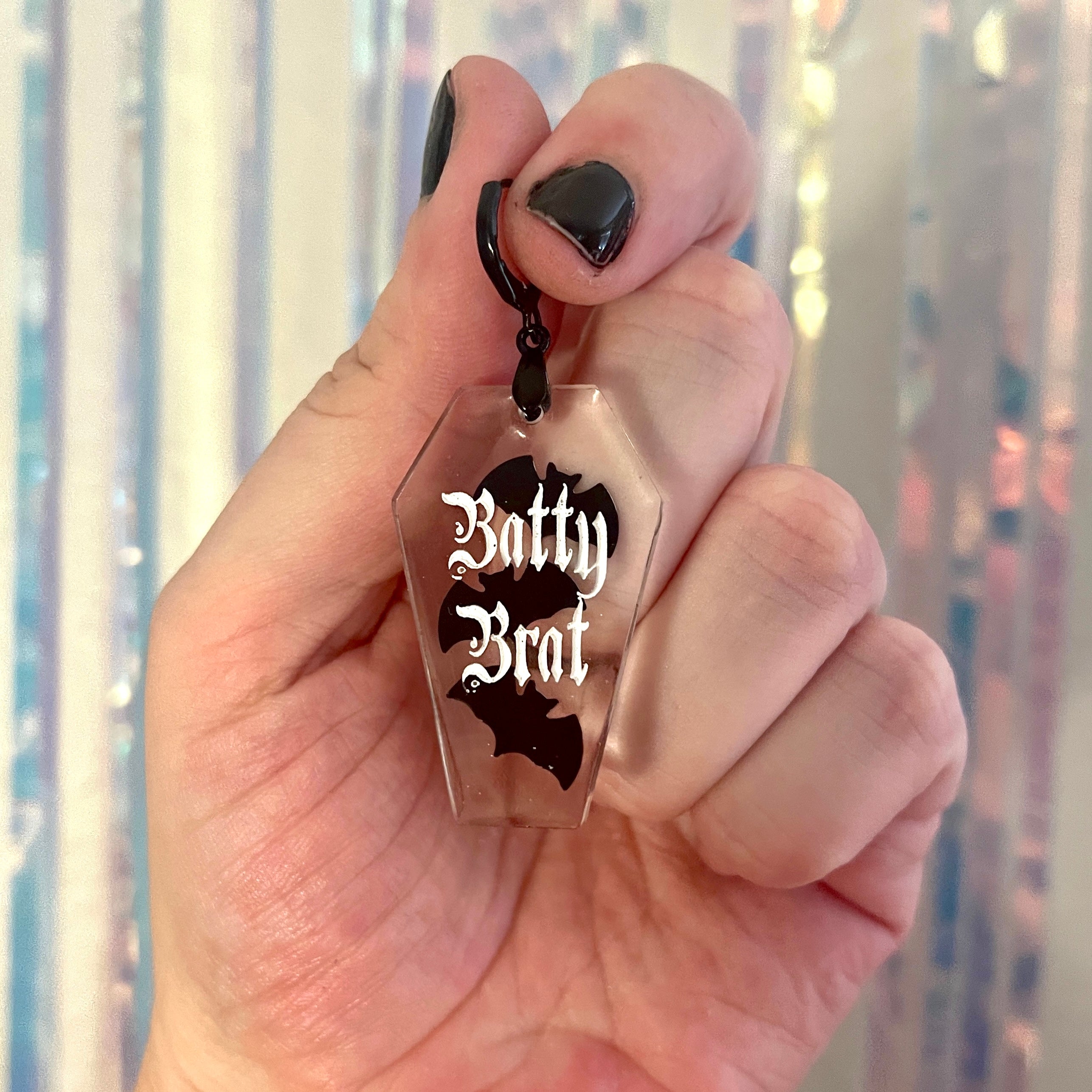 Batty Brat - Halloween Collar Tag Collar Tag Restrained Grace   