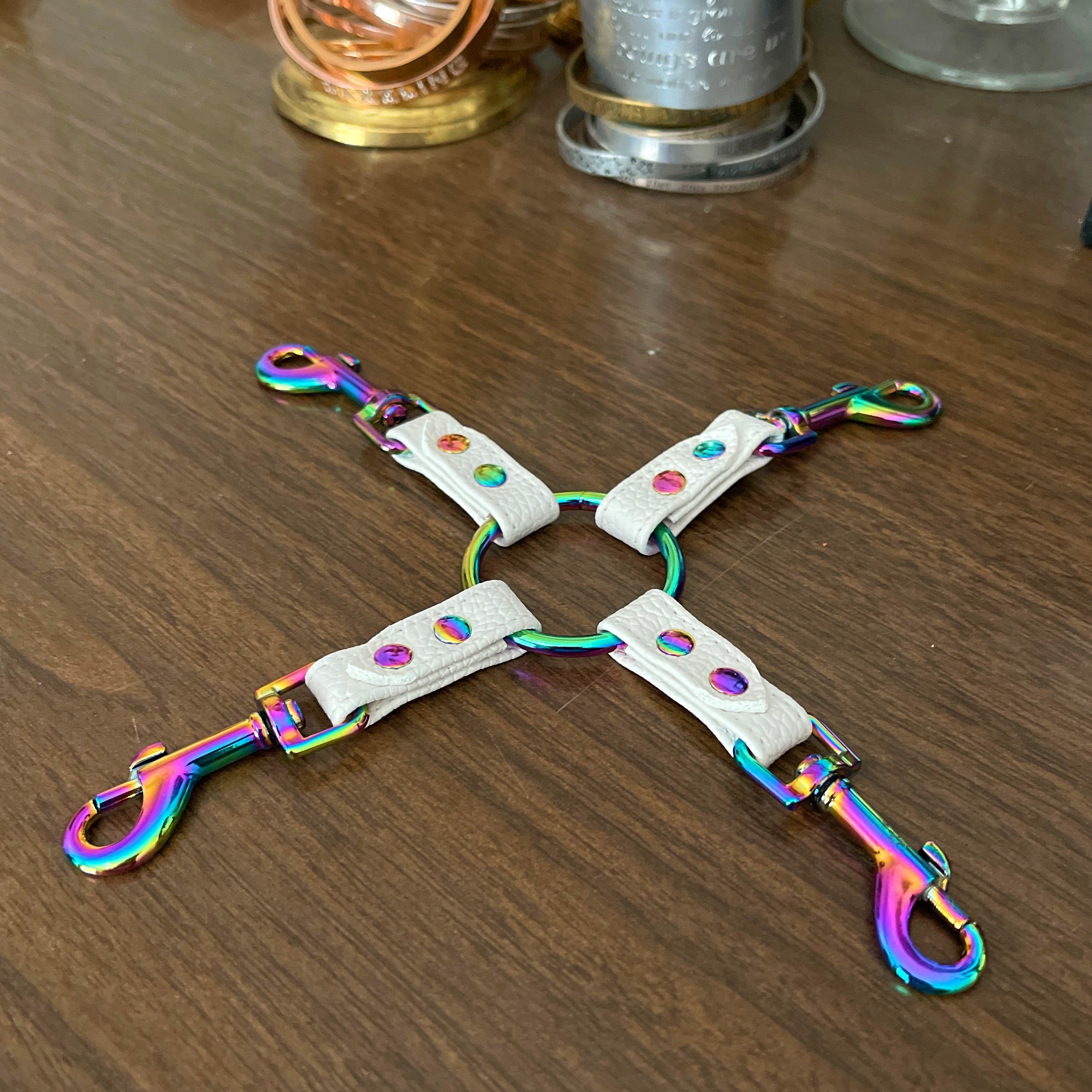 Rainbow Unicorn BDSM Hogtie Bondage Strap Restrained Grace   