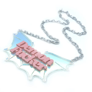 Pastel Demon Fucker Statement Necklace Necklace Restrained Grace   