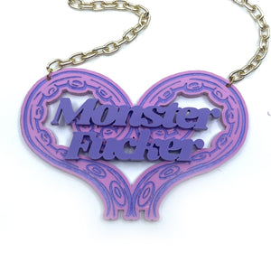 Pastel Tentacle Monster Fucker Statement Necklace Necklace Restrained Grace   