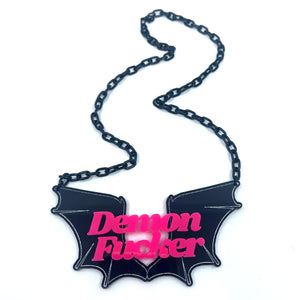 Neon Demon Fucker Statement Necklace Necklace Restrained Grace   