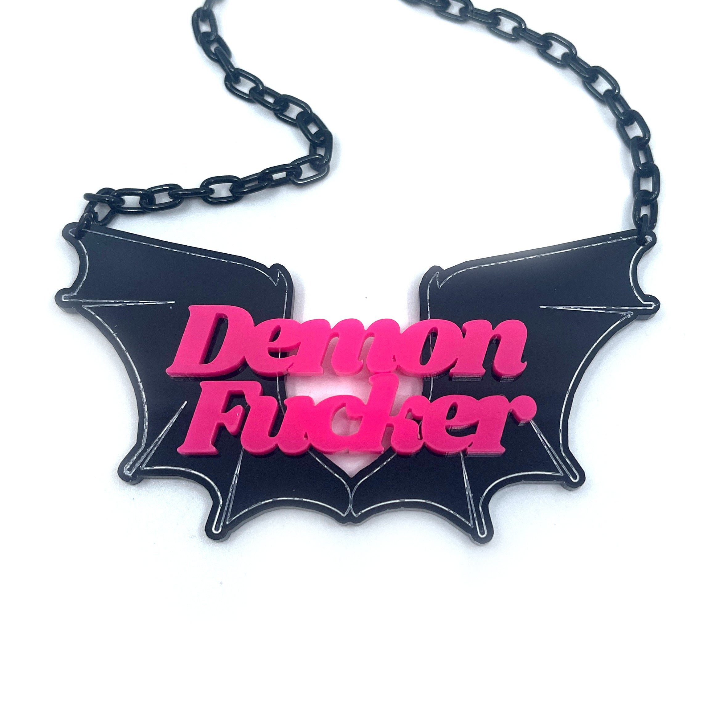 Neon Demon Fucker Statement Necklace Necklace Restrained Grace   