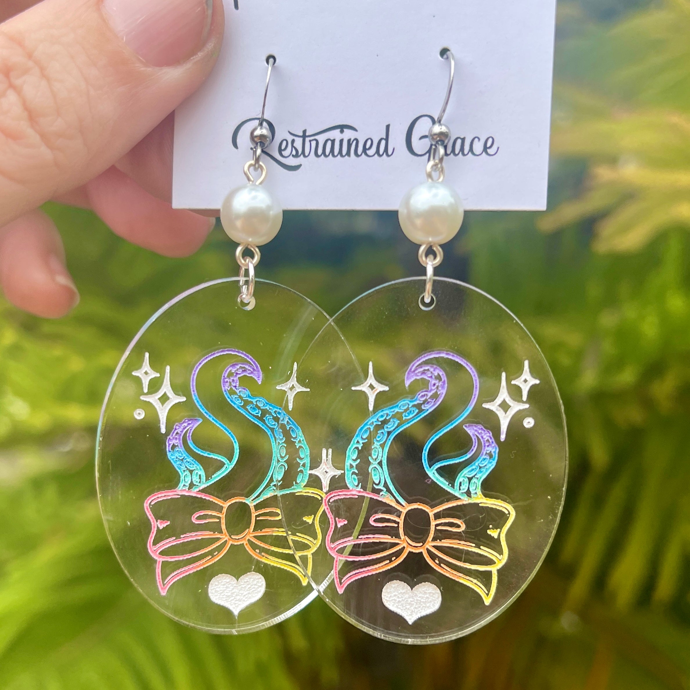 Pastel Tentacle Lover Earrings Earrings Restrained Grace   