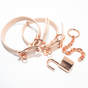 Design Your Own Bondage Heel Locks Cuffs Restrained Grace   