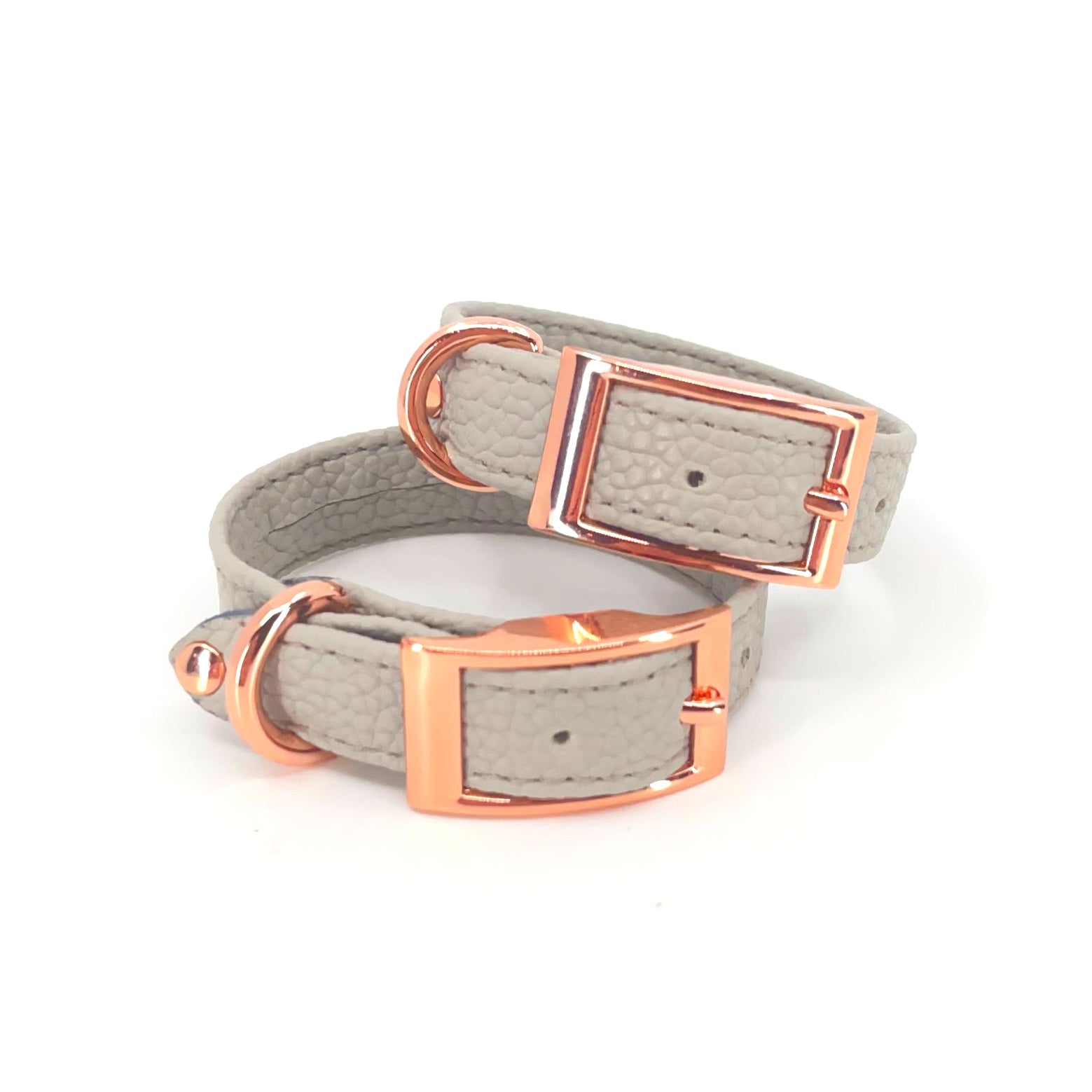 Dove Gray Vegan Petite Bondage Cuffs - 5-7" - Limited Edition Cuffs Restrained Grace   