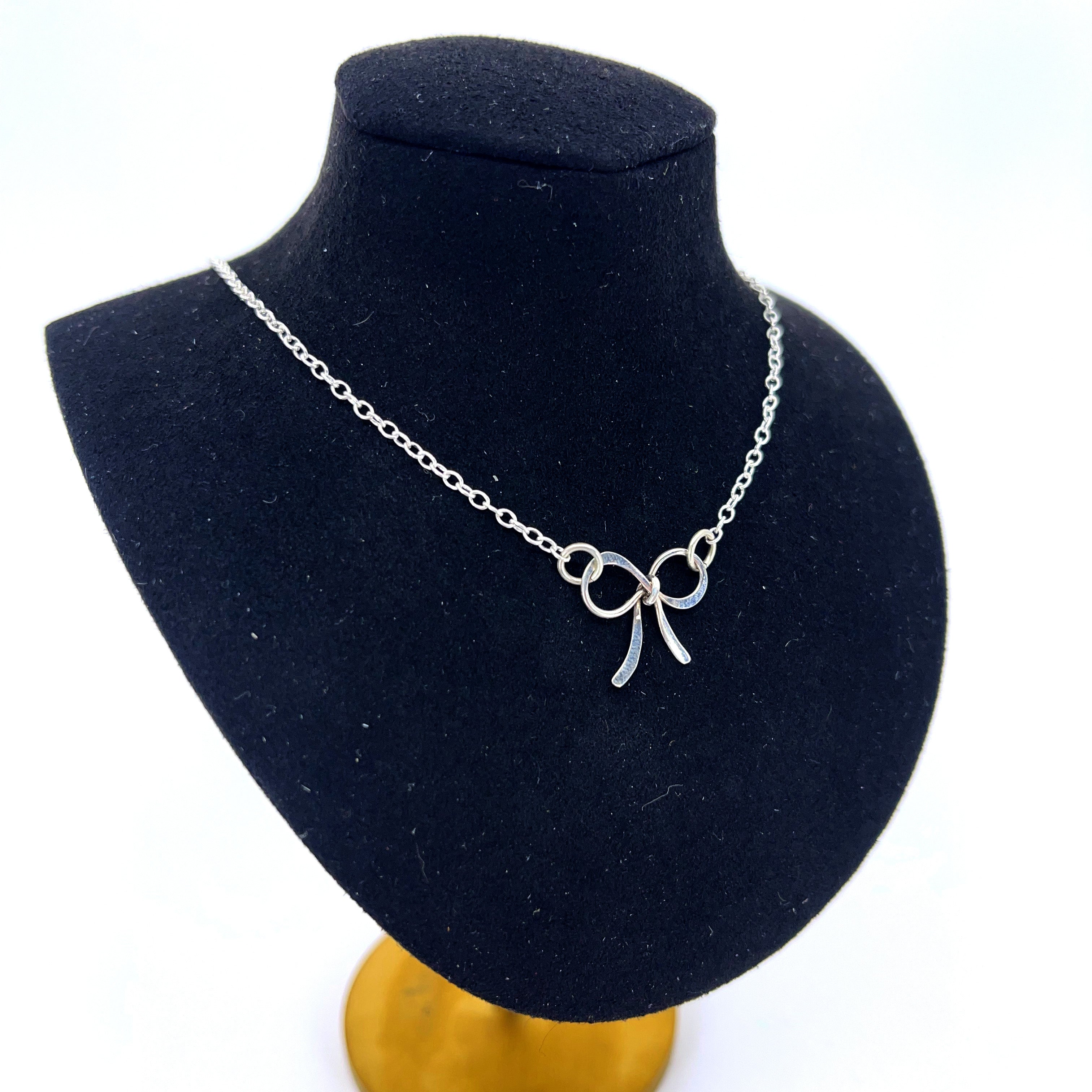 The Bow Day Collar - Sterling Silver Day Collar Restrained Grace   