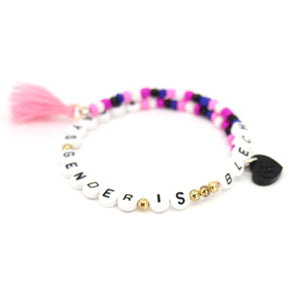 Design Your Own LGBTQIA+ Pride Beaded Stacking Bracelet Bracelet Restrained Grace   