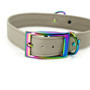 Dove Gray Vegan Classic BDSM Collar - Limited Edition Collar Restrained Grace   