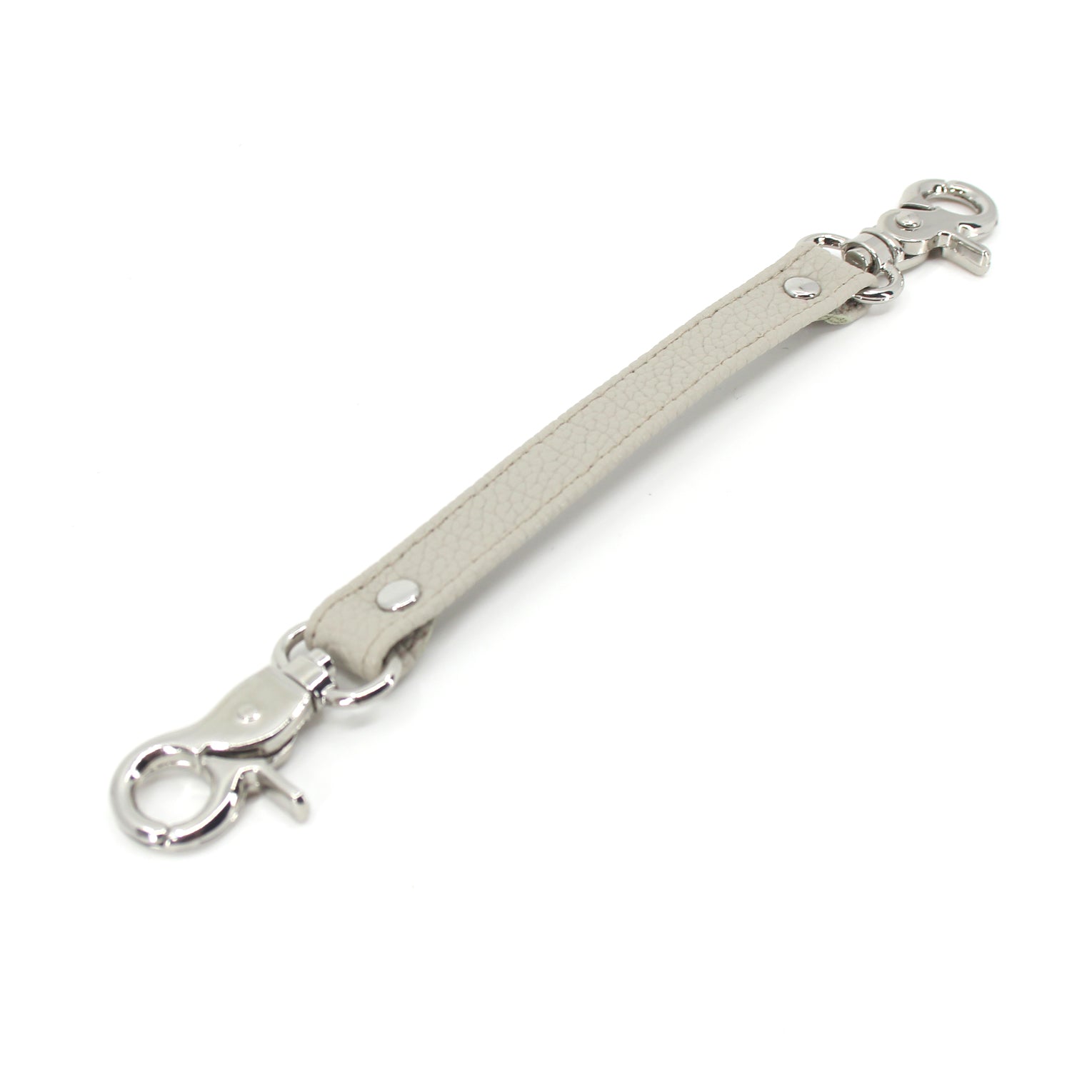 Dove Gray Vegan Leather BDSM Hobble Bondage Strap Restrained Grace Silver  