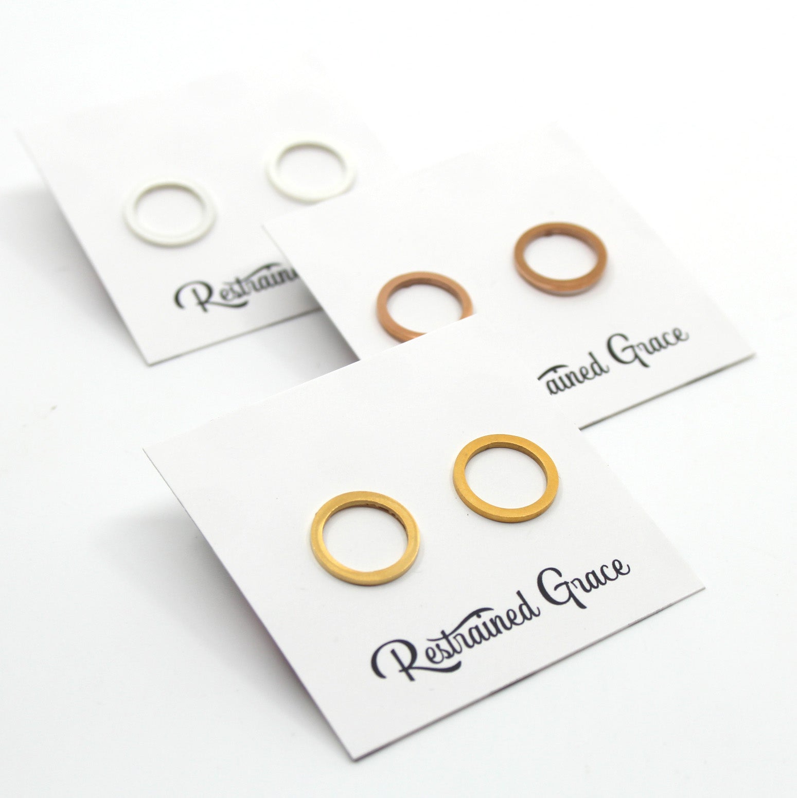 Large Ring of O Stud Earrings Earrings Restrained Grace   