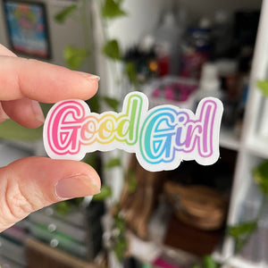 Frankly 90's Good Girl - Vinyl Sticker Sticker Restrained Grace   