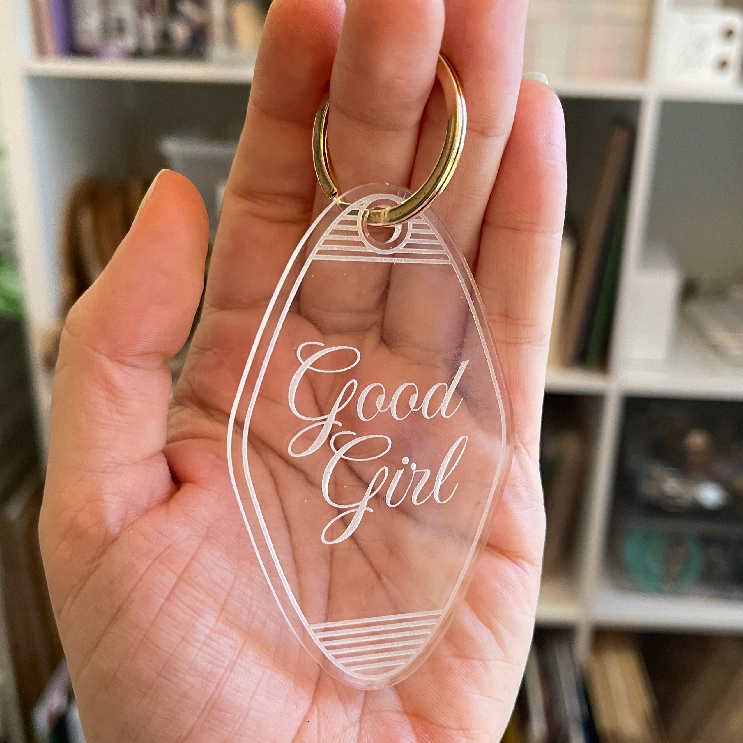 Good Girl - BDSM Submissive Motel Keychain Keychain Restrained Grace   