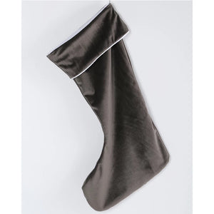 Velvet Stockings Christmas Decor Restrained Grace Grey  