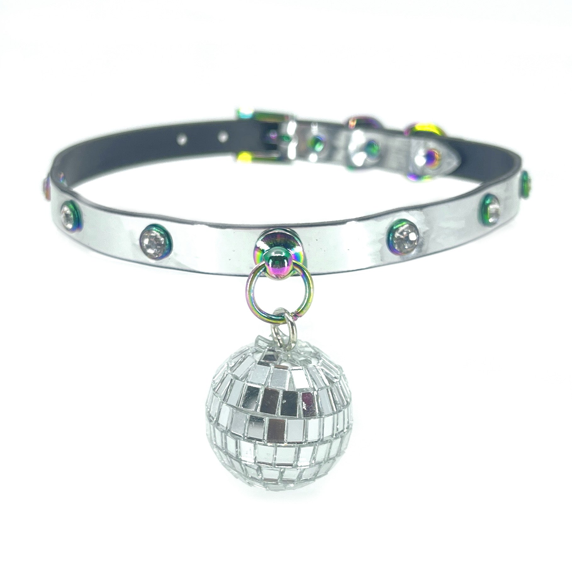 Disco Ball Mini Collar Collar Restrained Grace   