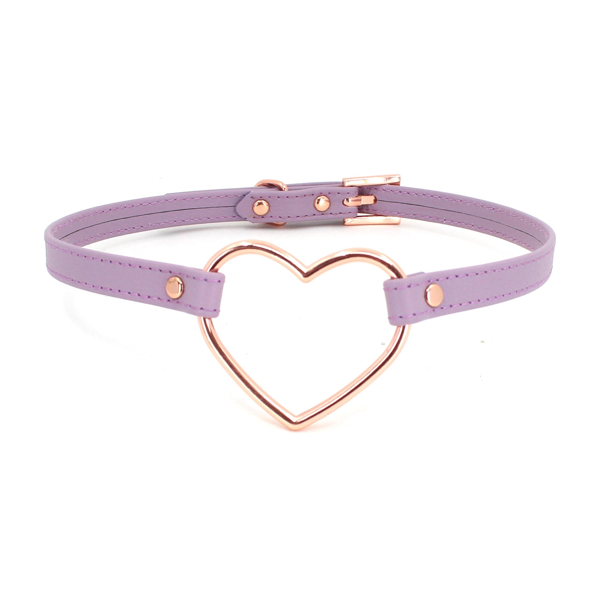 Design Your Own Heart Ring Mini BDSM Collar Collar Restrained Grace   