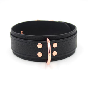 Design Your Own Bold 1.5" Leather Bondage Collar Collar Restrained Grace   