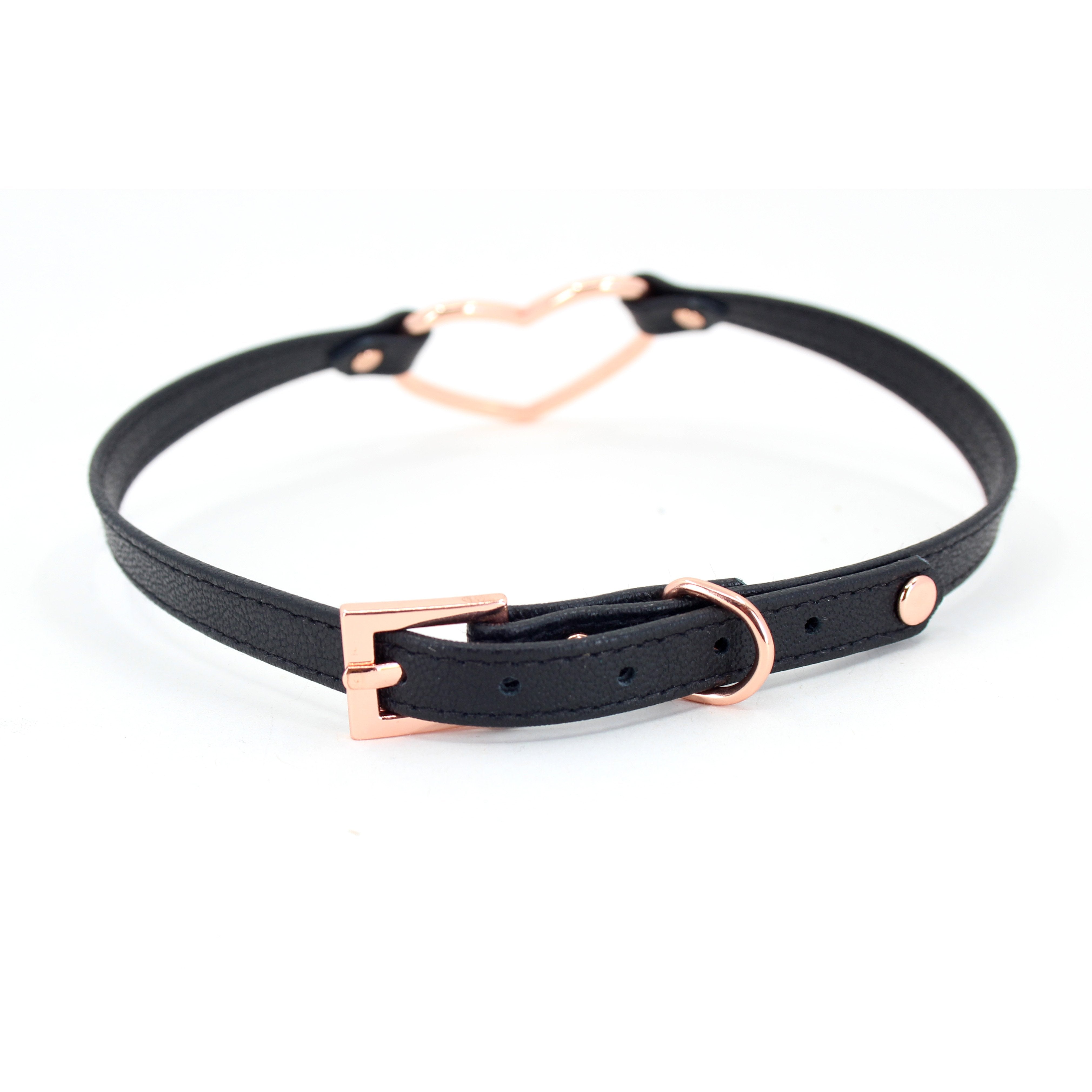 Design Your Own Heart Ring Mini BDSM Collar Collar Restrained Grace   