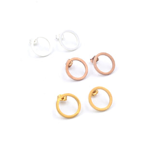 Small Ring of O Stud Earrings Earrings Restrained Grace   