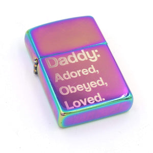 Personalized Lighter - Custom Dom Gift Lighter Restrained Grace   